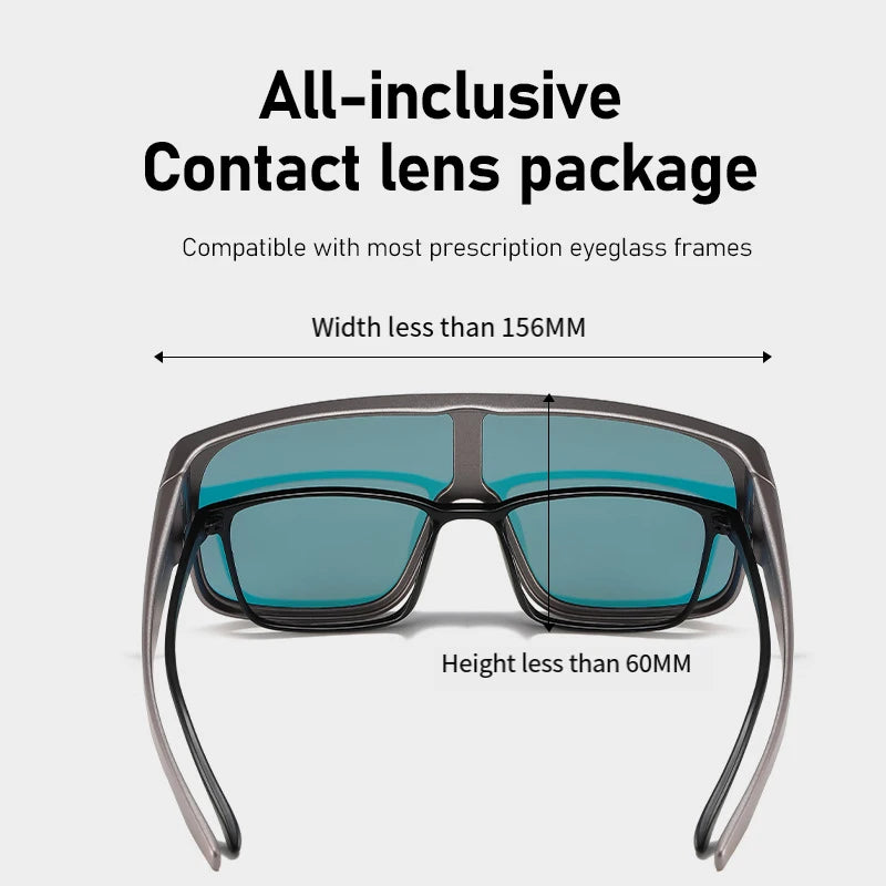 New Outdoor Cycling Polarized Sunglasses Men Driving Fit Over Glasses Sports Climbing Women Bicycle Outdoor Windproof TR Goggles