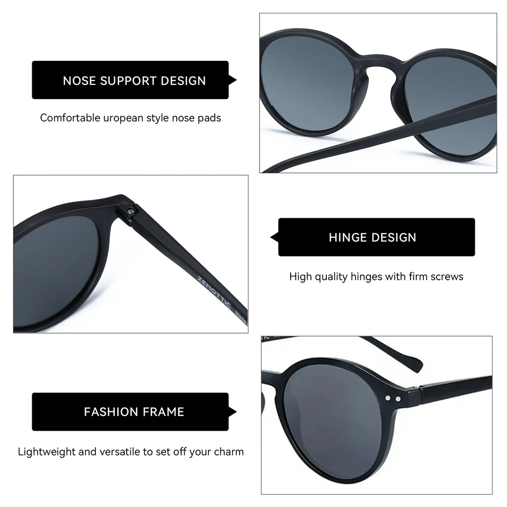 ZENOTTIC Retro Circular Polarized Sunglasses 2026.