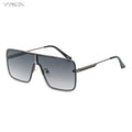Fashion Oversized Square Sunglasses For Men Big Frame 2026 Luxury Brand Design Metal Frame Sun Glasses Man Retro Shades Eyewear