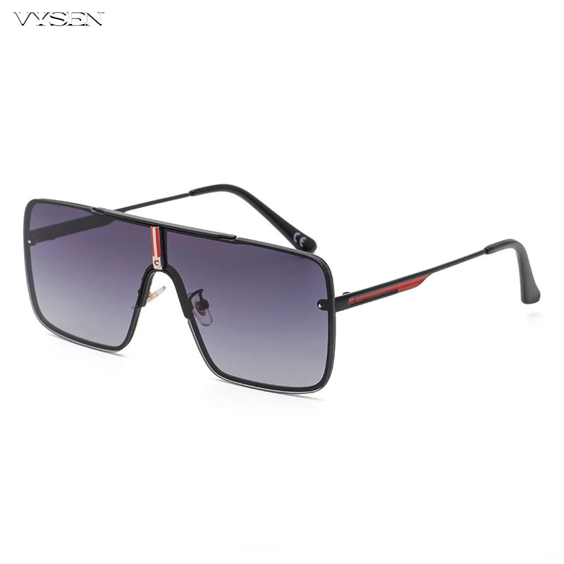 Fashion Oversized Square Sunglasses For Men Big Frame 2026 Luxury Brand Design Metal Frame Sun Glasses Man Retro Shades Eyewear