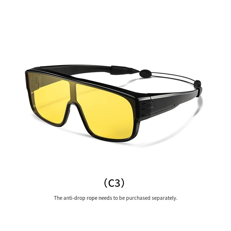 New Outdoor Cycling Polarized Sunglasses Men Driving Fit Over Glasses Sports Climbing Women Bicycle Outdoor Windproof TR Goggles