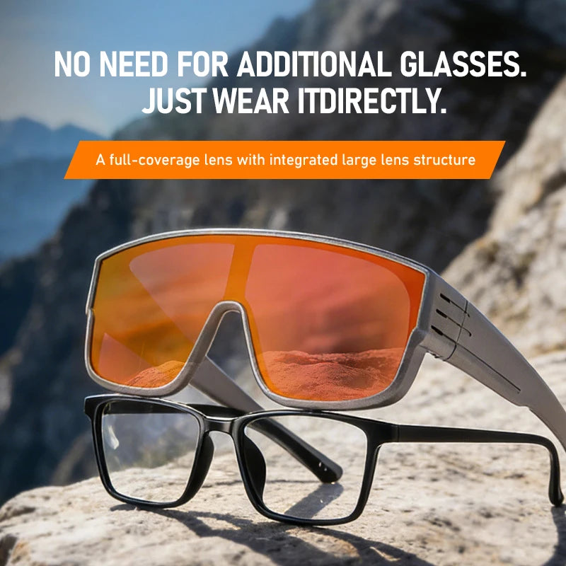 New Outdoor Cycling Polarized Sunglasses Men Driving Fit Over Glasses Sports Climbing Women Bicycle Outdoor Windproof TR Goggles